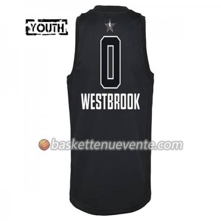 Maillot Basket Oklahoma City Thunder Russell Westbrook 0 2018 All-Star Jordan Brand Noir Swingman - Enfant